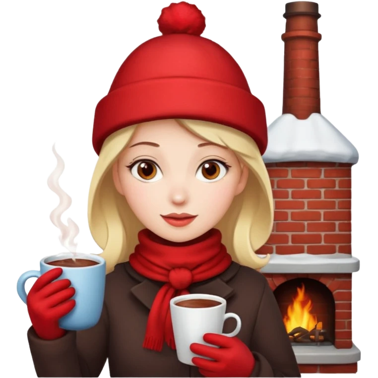 Hot Female near a chimney emoji