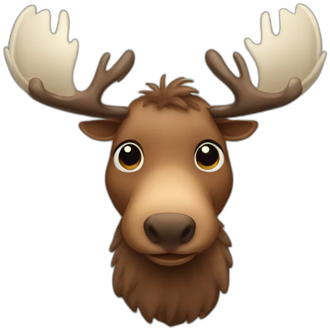 cute moose emoji