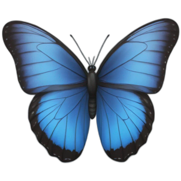 Blue butterfly emoji