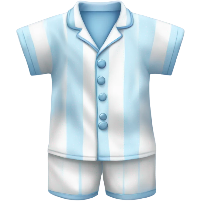 pajamas cute with colour of soft sweet blue and white emoji