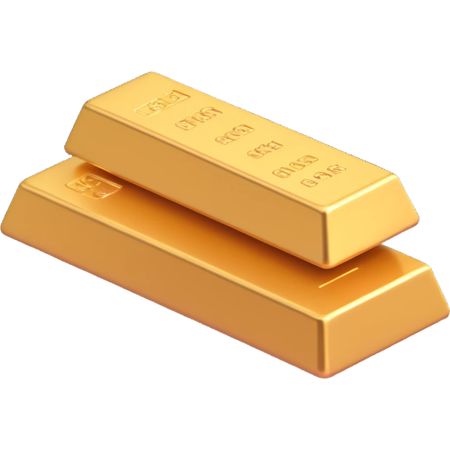 gold bar, without text emoji