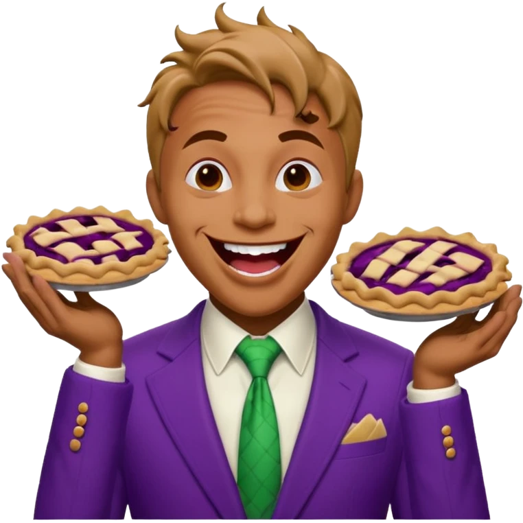 Homem aranha levando torta na cara de coringa  emoji