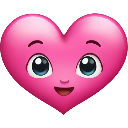 cute firey pink heart emoji