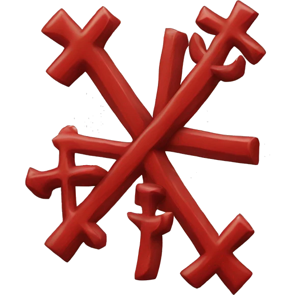 Red Pathé cross emoji