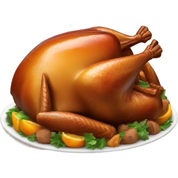 Cooked turkey emoji