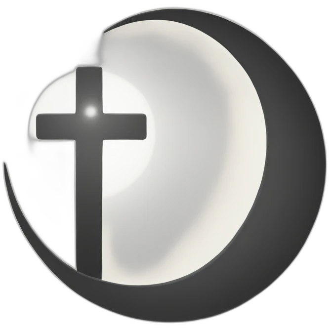 Moon-Crescent-logo-with-a-Christian-cross-in-the-center emoji