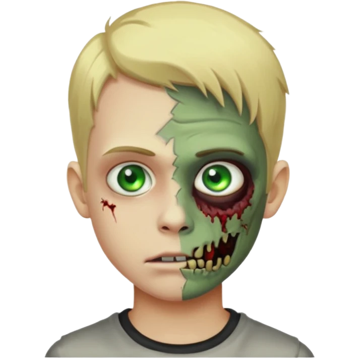 Blonde zombie profile picture boy emoji emoji