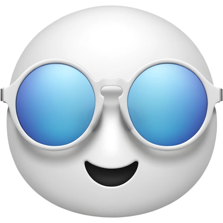 white round sunglasses emoji