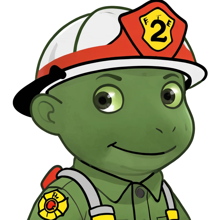 Baby fire fighter emoji