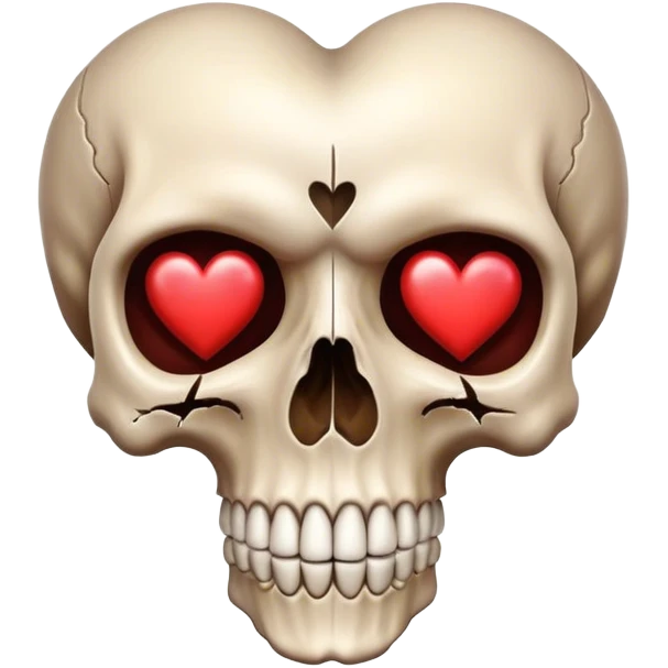 Skull heart  emoji