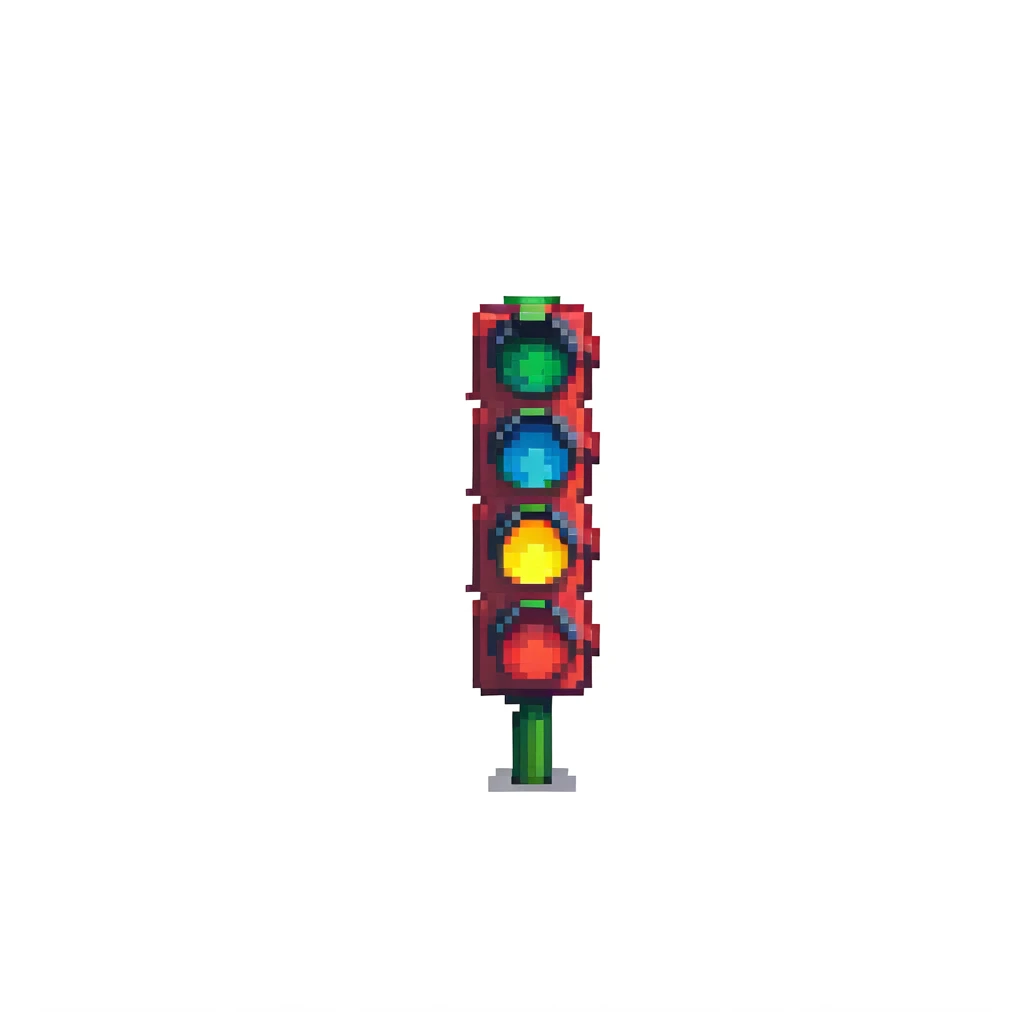 simple iconic traffic light emoji