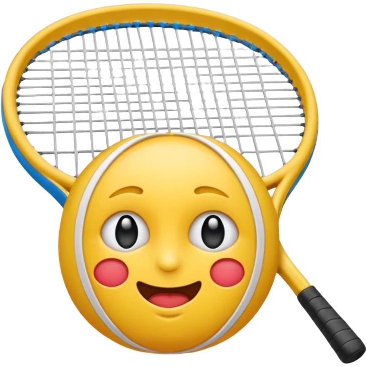 maak en emoji die moe is door het sporten het heeft een tennis band op zijn hoofd en hij is super moe die ook zweet druppels heeft  emoji