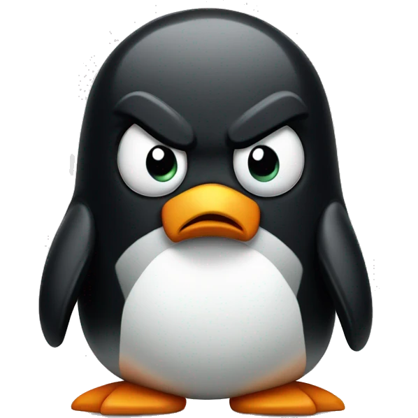 angry penguin emoji