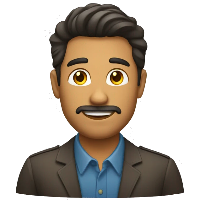 hombre cabello con dreslod sin lente  emoji