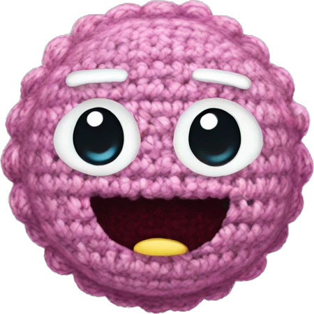 sparkles that are crocheted from wool emoji