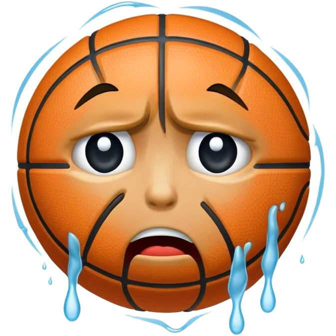 Basketball crying emoji
