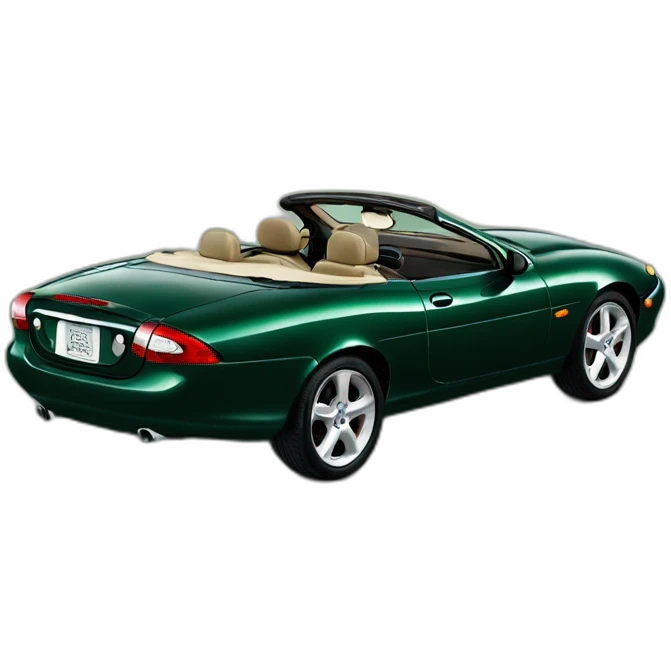  Dark green 1997 Jaguar XK8 convertible top up emoji