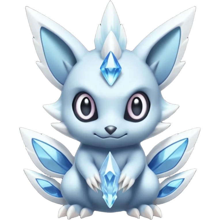 Elemental dark dusky mechanical frosty fairy-like fantasy epic rare Glalie-Sneasel-Togetic-Pokémon-Fakémon-hybrid-creature emoji