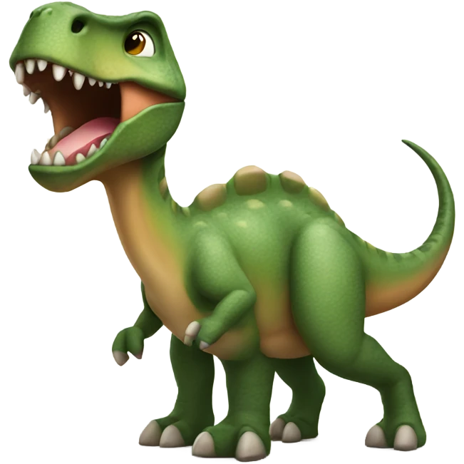 dinosaur with chai emoji