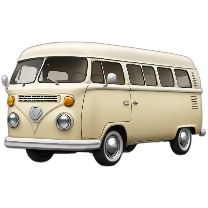 a beautiful luxury vintage van emoji