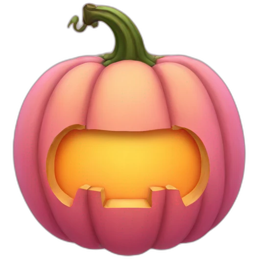 pink pumpkin emoji