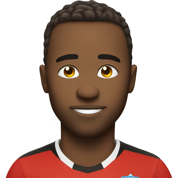 Soccer kissy face emoji
