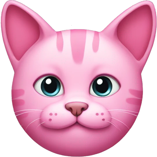 Pink cat  emoji