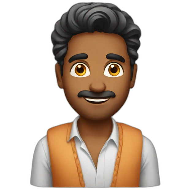 South Indian guy emoji