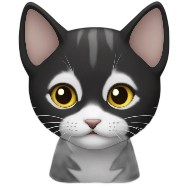 感謝する黒猫 emoji