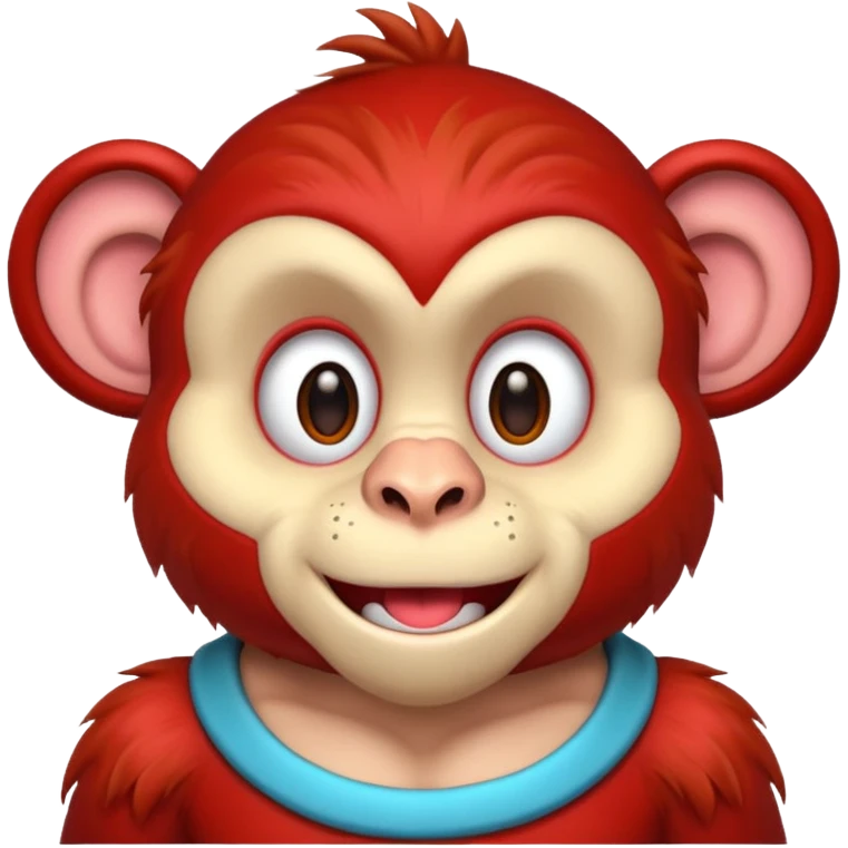 red circus monkey emoji