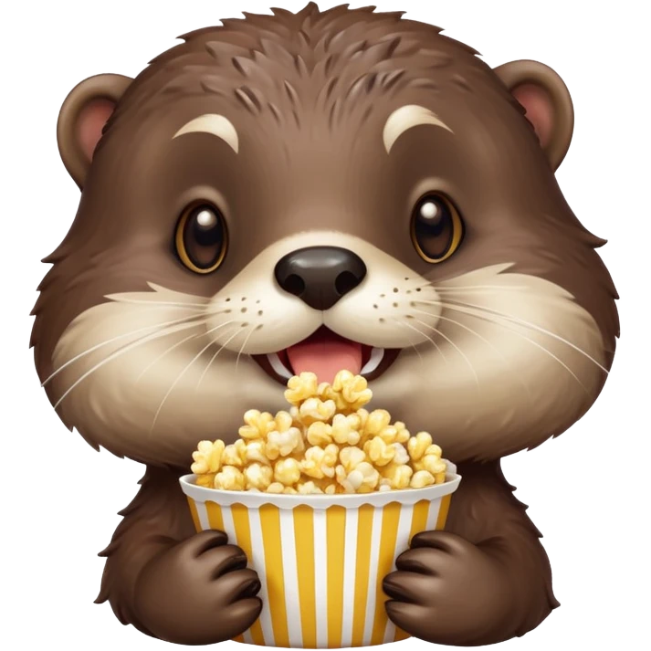 🦦+🍿 emoji