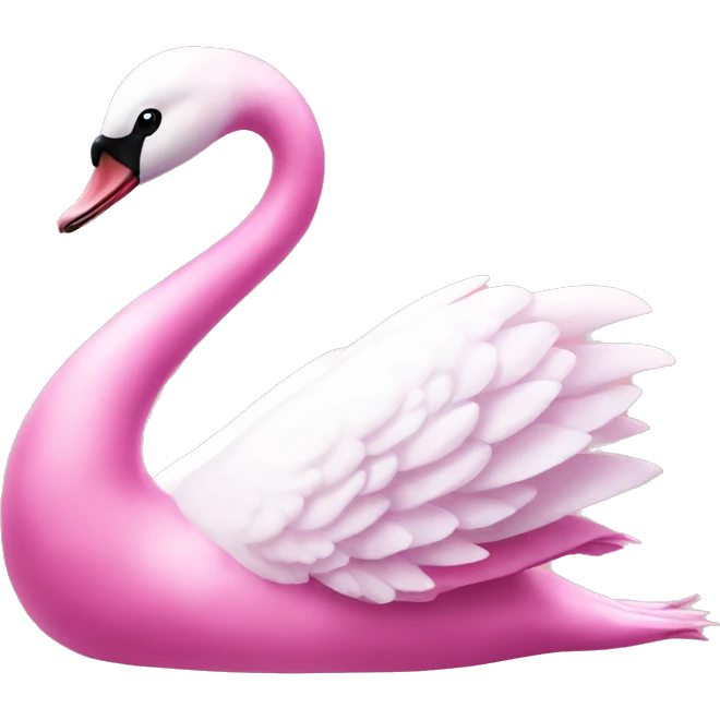 pink swan emoji