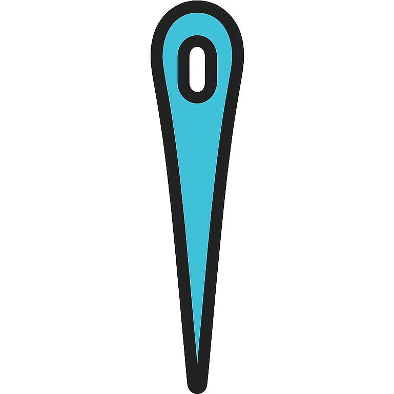 sewing needle with a hole emoji