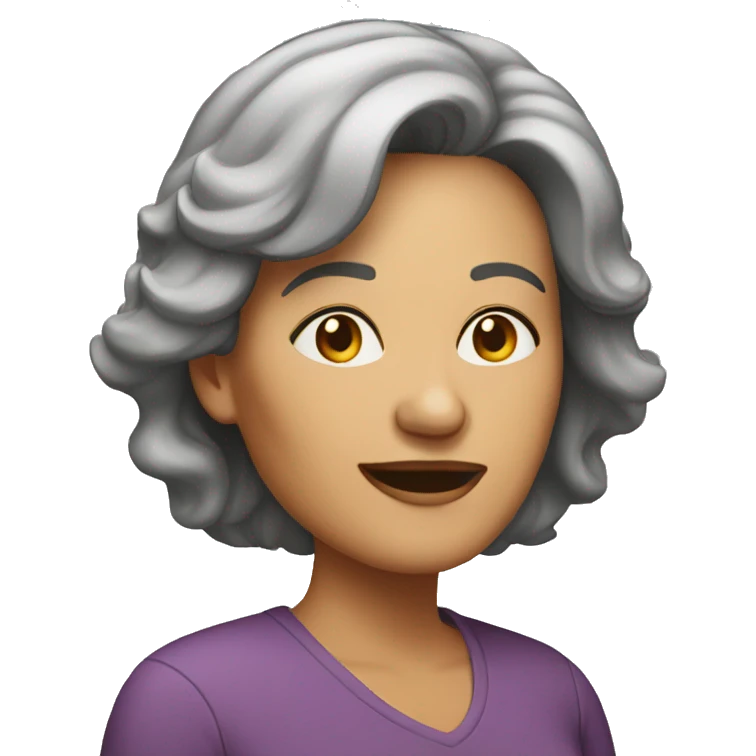 middle-aged woman emoji