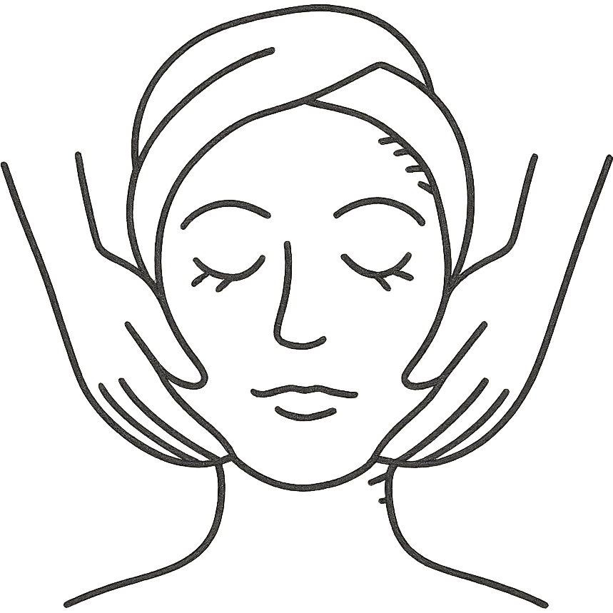 woman face massage emoji