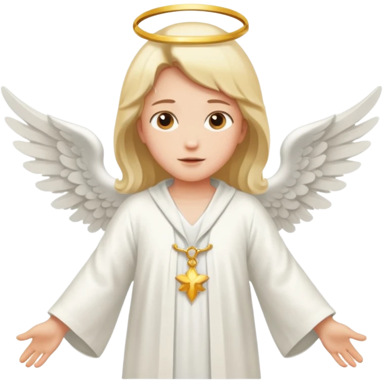 angel floating emoji