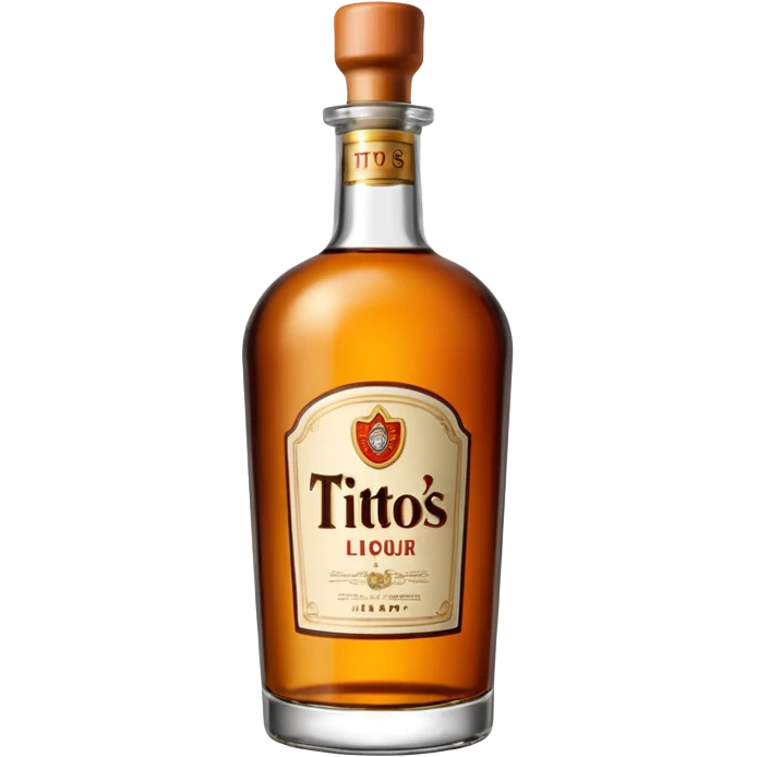 Tito’s liquor bottle emoji