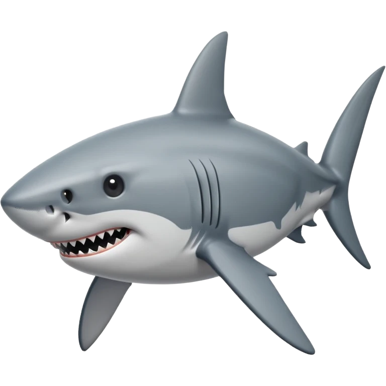 White shark svg emoji