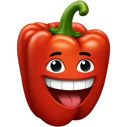 red pepper smiling emoji