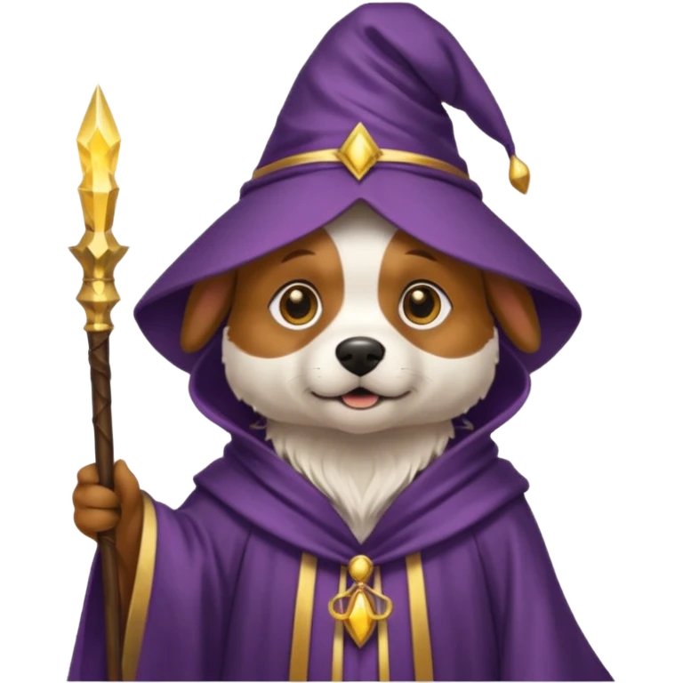 Dog wizard emoji