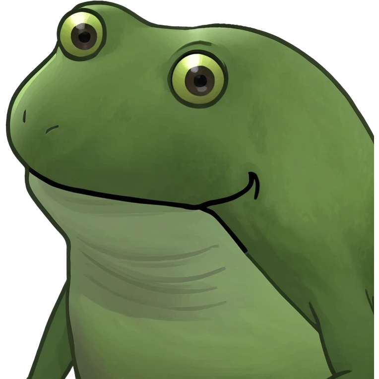 rhino, playful bufo frog meme style emoji