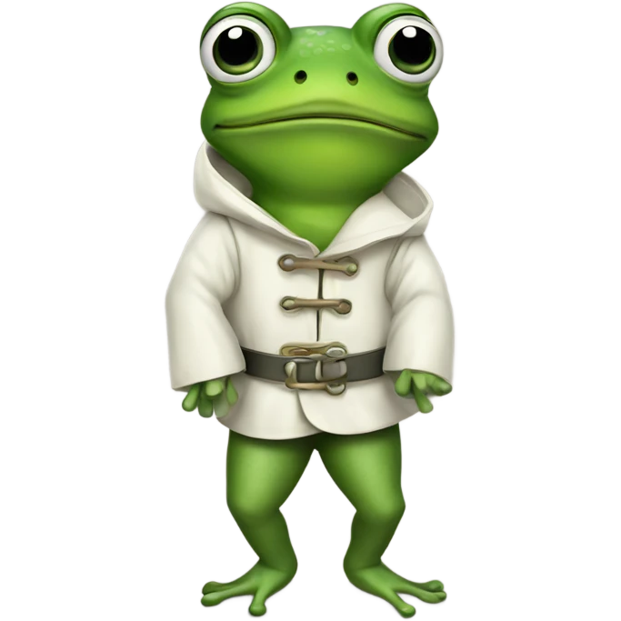 Frog in a straight jacket  emoji