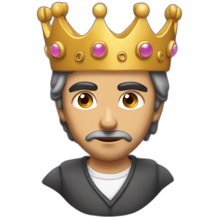 Zemmour qui a une couronne emoji