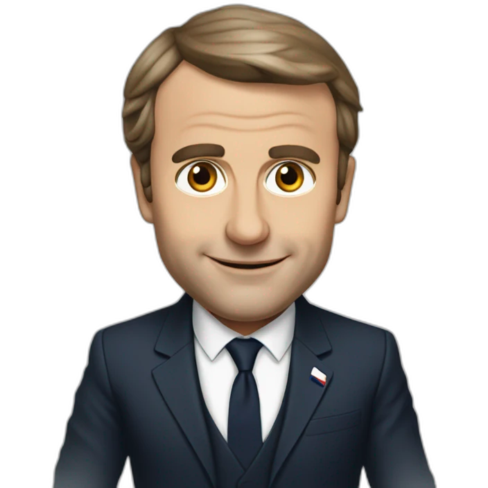 emanuel macron president of france emoji