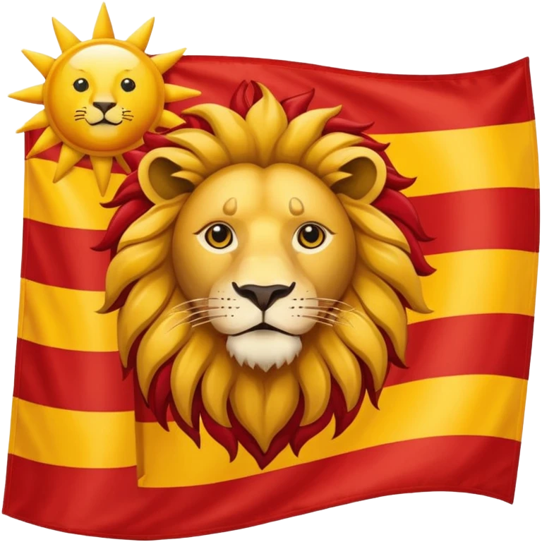 پرچم شیر و خورشید ایران emoji