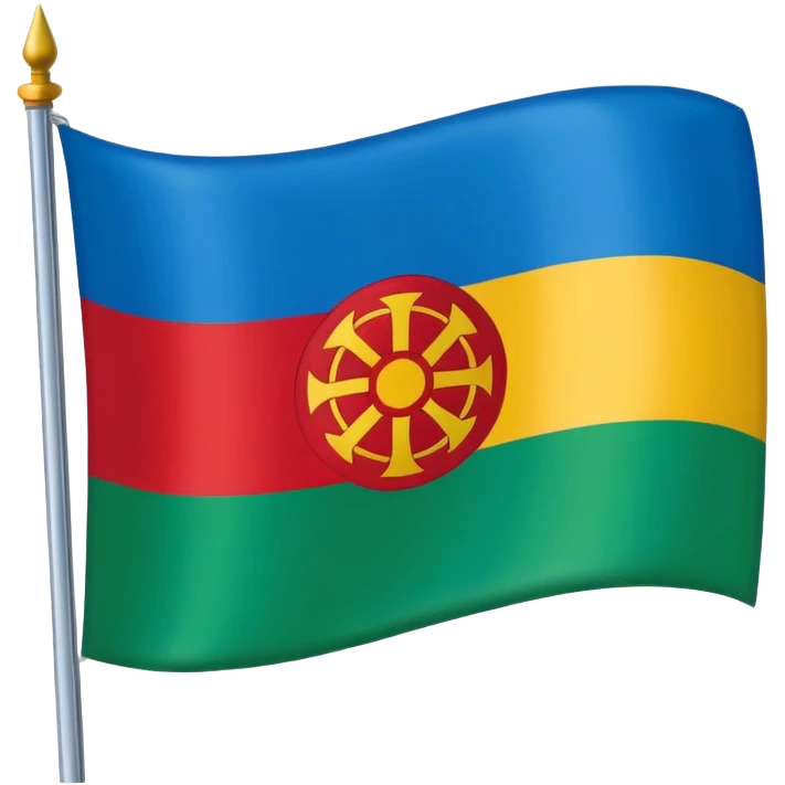 Drapeau gitan emoji