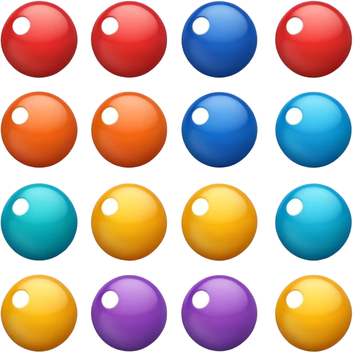 color balls emoji