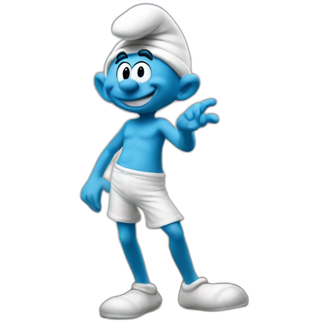 Smurfs in Paris emoji