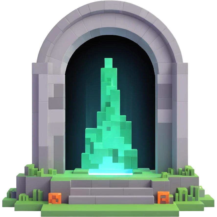 Minecraft End portal emoji