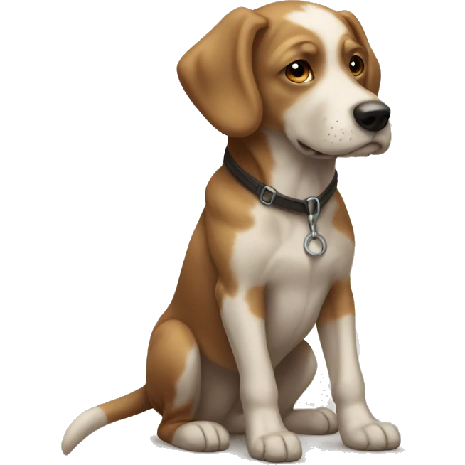 Cachorro de três pernas emoji